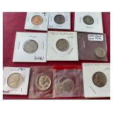 Small Mixed US Coin Lot - Pennies/Nickels/Dimes/Quarter