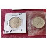 Small Mixed US Coin Lot - Pennies/Nickels/Dimes/Quarter