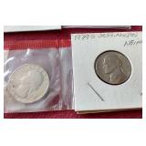 Small Mixed US Coin Lot - Pennies/Nickels/Dimes/Quarter