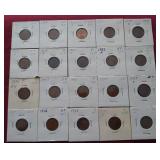 (20) Wheat Pennies in Flips
