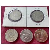 (5) Susan B Anthony Dollars