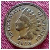 1908-S Indian Penny - Nice Key Coin