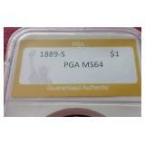 1889-S Morgan Dollar PGA MS64 - Key Date!