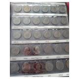 Partial Washington Quarter Album - No 90% Silver