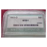 1883-O Morgan Dollar - NTC MS61