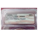 1922 Peace Dollar - ICG MS65 (Dallas Hoard)