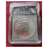 2007 American Silver Eagle & Presidential Dollar - ICG MS70 Set