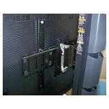 65" Samsung QB65R HDR 4K UHD (Ultra-High Def) Commercial Smart LED Display on Ergotron Neo-Flex Heavy-Duty Rolling TV Cart with Adjustable Shelf and Rotating TV Mount