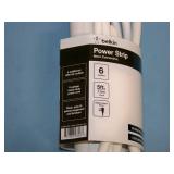 (2) Belkin 6-Outlet Power Strips - White - NEW IN PACKAGING