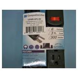 (2) Comprehensive CPWR-SP6-3B 6-Outlet Surge Protector with 3