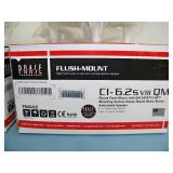 (2) Phase Technologies CI-6.2S VIII QM Round Flush Mount In-Ceiling Speakers / Loudspeakers - NEW IN BOX