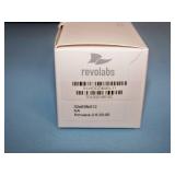 (24) Revolabs Wireless Lapel Mics / Microphones with (3) Charging Bases and (5) Replacement Mics that are NEW IN BOX