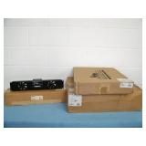 Middle Atlantic Ultra-Quiet Two-Fan Panel UQFP-2, Universal Techbox UTB-A2-14 and 2SP Clamping Rack Shelf RC-2