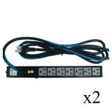 (2) Middle Atlantic PD-715SC-NS 7-Outlet Slim Power Strips - NEW IN BOX