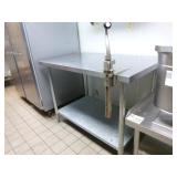 Stainless Steel Table with Can Opener