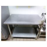 Stainless Steel Table with Can Opener