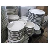 Wire Shelving with Dishware