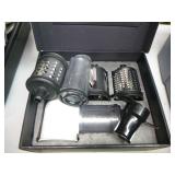 Slicer/Shredder Attachment and Coffee Maker