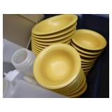 Tote of Bowls and Squeeze Bottles