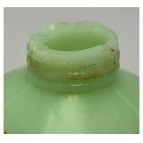 1900 Miniature Northwood Custard Glass/Jaedite Sugar Shaker With Metal Lid 2 3/4"