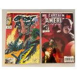 Misc. Comics Including "CAPTAIN AMERICA" And More (Bagged An Carded)