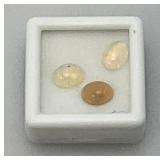 Three 6x8 MM Natural Ethiopian Oval Opals