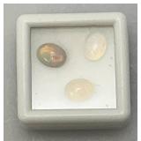 Three 6x8 MM Natural Ethiopian Oval Opals