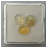 Three 6x8 MM Natural Ethiopian Oval Opals