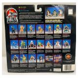 1995 TARZAN The Epic Adventures Lord Of The Jungle (Jungle King Tarzan Vs. The Leopard Man Action Figures With Bonus Collector Badge (NEW OLD STOCK)