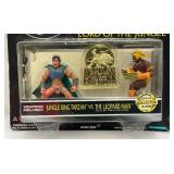 1995 TARZAN The Epic Adventures Lord Of The Jungle (Jungle King Tarzan Vs. The Leopard Man Action Figures With Bonus Collector Badge (NEW OLD STOCK)