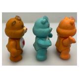 1983 Carebears Including Bedtime Bear, Tender Heart Bear And Friend Bear 3 1/2"
