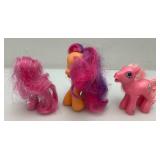 Group Of Vintage Collectible My little Pony Figures