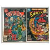 Vintage Misc. 50 Cent Comics Including Action Comics Superman And More (Bagged And Carded)