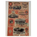 Misc. Bank Note Prints Unframed
