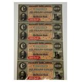 Misc. Bank Note Prints Unframed
