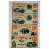 Misc. Bank Note Prints Unframed