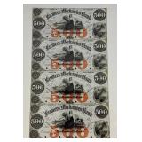 Misc. Bank Note Prints Unframed