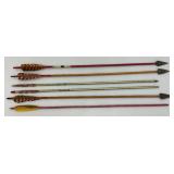 Vintage Wooden Arrows With Quiver