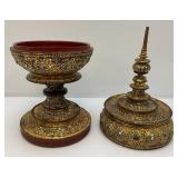 Est. $175.00 - $2,000.00 Burmese Gilded Offering Vessel From Burma