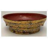 Flat Top Gilded Lacquer Offering Vessel (Missing Center Piece)