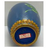 Vintage Chinese Enamel Coisonne Vase 8.125"