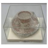 Misc. Vintage Oriental Collectibles Including Cup And Saucer In Protective Acrylic Case
