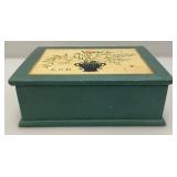 Group Of Vintage Misc. Wooden Boxes, Jewelry Making Chains And More