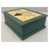 Group Of Vintage Misc. Wooden Boxes, Jewelry Making Chains And More