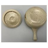 Vintage RED WING Pottery Bob White Collection Small Sauce Dish With Lid 7" x 3 1/2" x 4 1/2"