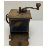 Antique Wooden Coffee Grinder