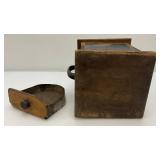 Antique Wooden Coffee Grinder