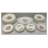 Vintage FIRE-KING Fleurette Dinnerware Milkglass