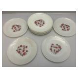 Vintage FIRE-KING Fleurette Dinnerware Milkglass