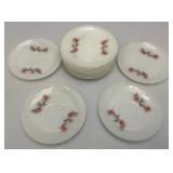 Vintage FIRE-KING Fleurette Dinnerware Milkglass
